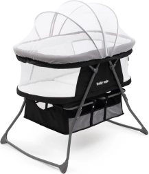 Cuna plegable Baby Mix DreamyNest negra