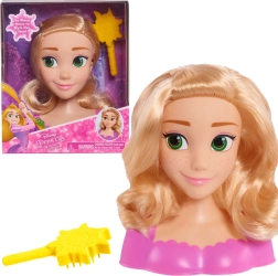 Cabeza para peinar y estilizar el cabello de la princesa Disney Rapunzel con cepillo