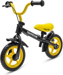 Bicicleta de equilibrio infantil con freno BABY MIX Traveller negra
