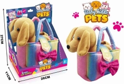 Perrito de peluche en bolso