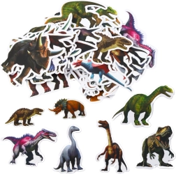 Juego de pegatinas para niños con dinosaurios 4-7 cm 50 uds