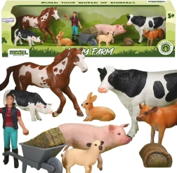 Woopie Granja Feliz – set de figuras de animales 10 uds