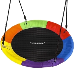 Columpio colgante circular Kruzzel nido de cigüeña 100 cm multicolor
