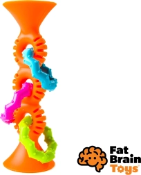 Sonajero y mordedor naranja Fat Brain pipSquiz Loops