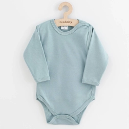 Body de bebé de apertura completa NEW BABY Classic II en verde menta oscuro, talla 68