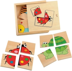 Puzzle animalitos pequeños – juego de 4 piezas