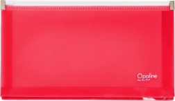 Sobre DL Opaline con cierre de cremallera rosa