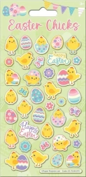 Pegatinas brillantes de Pascua – decoraciones reutilizables