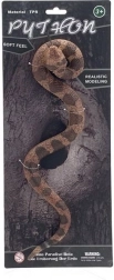 Serpiente pitón de goma blanda 17 cm