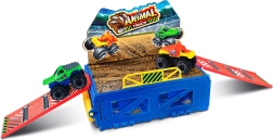 Pista de monster trucks con 2 coches