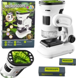 Microscopio digital infantil con pantalla HD 200×–1000×