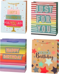 Bolsa de regalo Happy Birthday 23 x 18 x 10 cm