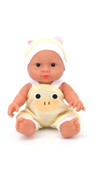 Muñeca para niños con cuerpo suave y ropa eco