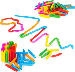 Tubos pop sensoriales para niños – tubos conectables antiestrés, 60 uds