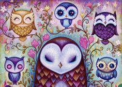 HEYE Puzzle Soñando: Gran búho 1000 piezas