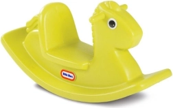 Caballo balancín amarillo