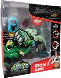 Screechers Wild! vehículo transformable IRON APE con moneda de energía