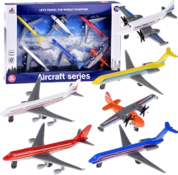 Set metálico de aviones