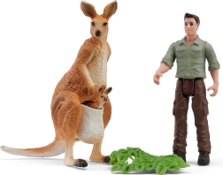 Schleich excursión con ranger para canguros - 1 pieza