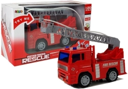 Camión de bomberos con escalera extensible y chorro de agua 1:20