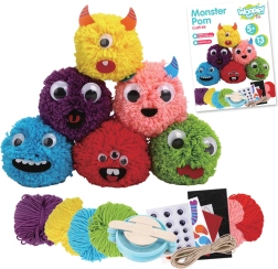 Set creativo para hacer pompones monstruo - Woopie Art&Fun