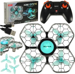 Mini dron Syma X26 Pro con protección de hélices y modo de evitación de obstáculos