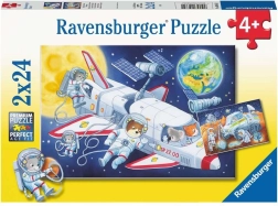 Puzzle viaje por el espacio 2×24 piezas RAVENSBURGER