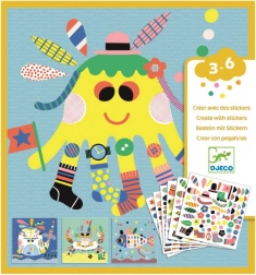 Set de pegatinas Djeco Criaturas marinas