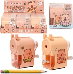 Sacapuntas manual con capibara y depósito