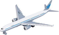 Avión de pasajeros metálico/plástico de 19 cm con mecanismo de retroceso