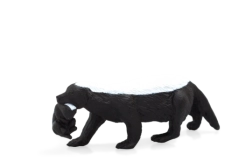 Mojo tejón de la miel con cría – figura animal realista