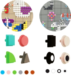 Masterkidz elementos geométricos para tablero STEM – 256 piezas