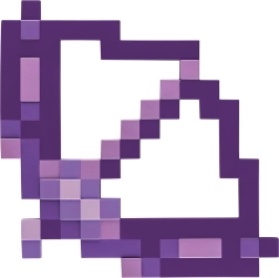 Arco y flecha de plástico de Minecraft