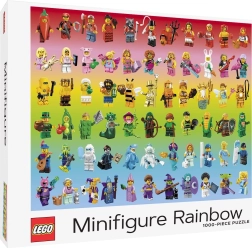 Rompecabezas LEGO minifiguras arcoíris 1000 piezas