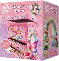 Joyero decorativo Flower Fairy Bellisa – kit creativo de mosaicos para niños
