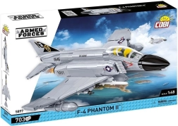 Kit de construcción F-4 Phantom II con 703 piezas a escala 1:48