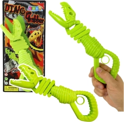 Esqueleto de dinosaurio mordedor – agarrador verde