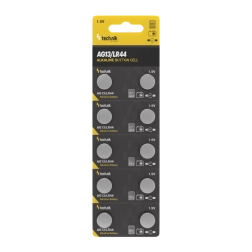 Pila alcalina de botón AG13 / LR44 / A76 / 357 1,5 V – paquete de 10 uds.