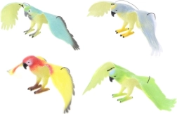 Loro de goma de 33 cm para colgar