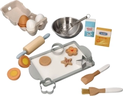 Set infantil de repostería de madera y acero inoxidable