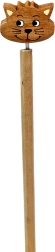 Lápiz de madera con cabeza de gato