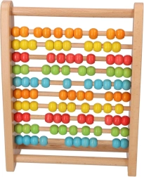 Ábaco de madera de colores para niños