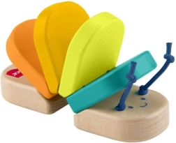 Fisher‑Price oruga de madera con sonido de clic
