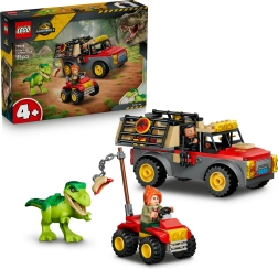 Camión LEGO Jurassic World para transportar una cría de tiranosaurio