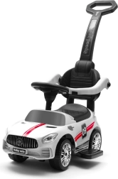 Andador infantil con sonido y barra de dirección Baby Mix Racer – Blanco