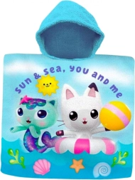 Poncho de baño con capucha Gabby's Dollhouse 60 × 120 cm