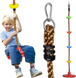 Kruzzel columpio infantil con cuerda de escalada 2 en 1 hasta 100 kg