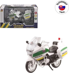 Motocicleta policial metálica 18 cm