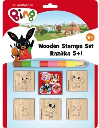 Juego de sellos con crayón BING 5+1