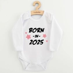Body infantil con estampado New Baby Born in 2025, rosa, talla 68